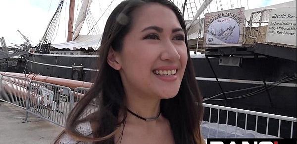  Asian teen gets her tight pussy pounded! From the dock to the cock!!